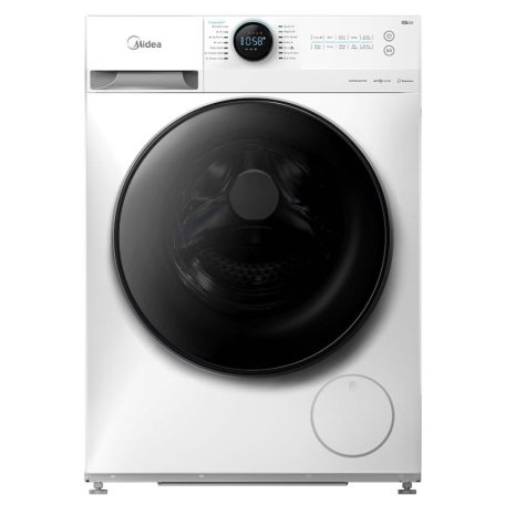 Midea MF200W70WB/W-HRElöltöltős mosógép B Energiaosztály, 7 kg, Normál mélység, 1400 fordulat/perc, Centrifugálási zajszint: 76 dB, Inverter motorral,  Gőzfunkció nélkül