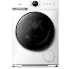   Midea MF200W120WB/W-HRElöltöltős mosógép B Energiaosztály, 12 kg, Normál mélység, 1400 fordulat/perc, Centrifugálási zajszint: 80 dB, Inverter motorral,  Gőzfunkció nélkül