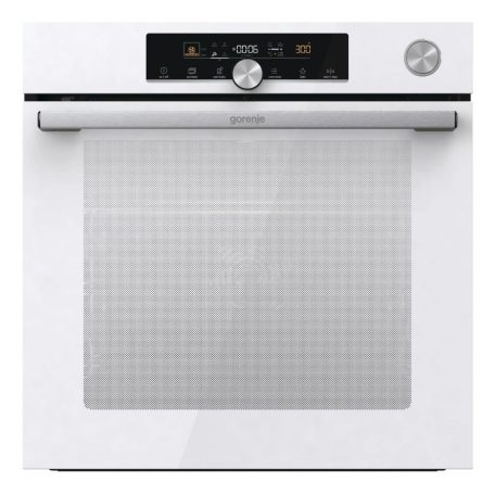 Gorenje BPSA6747A08WG Beépíthető Sütő 12 funkcióval, Digit. Kijelzővel, 77 L, Teleszkópos sütősín, Öntisztító funkció: Pirolitikus