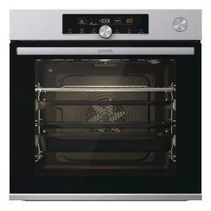   Gorenje BSA6747A04X Beépíthető Sütő 12 funkcióval, Digit. Kijelzővel, 77 L, Teleszkópos sütősín, Öntisztító funkció: Gőztisztítás