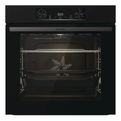   Gorenje BOS6737E06B Beépíthető Sütő 12 funkcióval, Digit. Kijelzővel, 77 L, Teleszkópos sütősín, Öntisztító funkció: Gőztisztítás