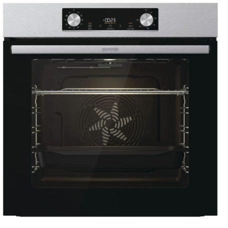 Gorenje BO6735E02X Beépíthető Sütő 10 funkcióval, Digit. Kijelzővel, 77 L, Teleszkópos sütősín nélkül, Öntisztító funkció: Gőztisztítás