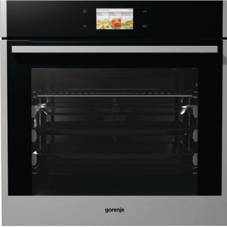 Gorenje BOP799S51X Beépíthető Sütő 15 funkcióval, Digit. Kijelzővel, 73 L, Teleszkópos sütősín, Öntisztító funkció: Pirolitikus