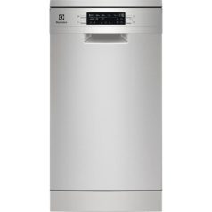   Electrolux ESG43310SX Szabadonálló mosogatógép 10 teríték, 9.9 L fogyasztás, 8 program,  45 dB zajszint, D energia, Felső evőeszköztartó , 45 cm, Digit. kijelző, Automata ajtónyitással