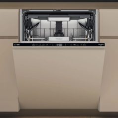   Whirlpool W7I HT40 TS Beépíthető mosogatógép, bútorlap nélkül 15 teríték, 9.5 L fogyasztás, 7 program,  40 dB zajszint, C energia, Felső evőeszköztartó , 60 cm, Digit. kijelző, Automata ajtónyitással