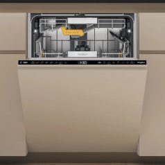   Whirlpool W8I HT40 T Beépíthető mosogatógép, bútorlap nélkül 14 teríték, 9.5 L fogyasztás, 7 program,  38 dB zajszint, C energia, Alsó evőeszköztartó , 60 cm, Digit. kijelző, Automata ajtónyitással