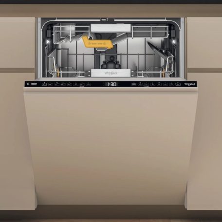 Whirlpool W8I HT40 T Beépíthető mosogatógép, bútorlap nélkül 14 teríték, 9.5 L fogyasztás, 7 program,  38 dB zajszint, C energia, Alsó evőeszköztartó , 60 cm, Digit. kijelző, Automata ajtónyitással