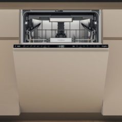   Whirlpool W7I HF60 TUS Beépíthető mosogatógép, 15 teríték,9.5 L,8 prog.,40 dB,A,Felső evőeszk.,60 cm,Digit.kijelző, Autom.ajtónyit.