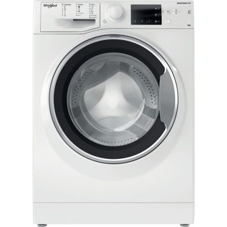 Whirlpool WRBSB 6249 W EU Elöltöltős mosógép C Energiaosztály, 6 kg, Keskeny mélység, 1200 fordulat/perc, Centrifugálási zajszint: 80 dB, Inverter motorral,  Gőzfunkció nélkül