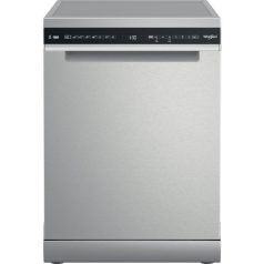   Whirlpool W7F HS51 X Szabadonálló mosogatógép 15 teríték, 9.5 L fogyasztás, 8 program,  41 dB zajszint, B energia, Felső evőeszköztartó , 60 cm, Digit. kijelző, Automata ajtónyitással