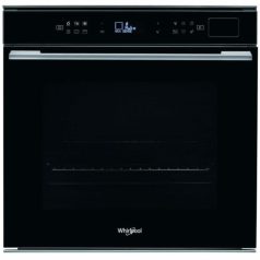   Whirlpool W7 OS4 4S2 H BL Beépíthető Gőzsütő 8 funkcióval, Digit. Kijelzővel, 73 L, Teleszkópos sütősín, Öntisztító funkció: Hidrolitikus