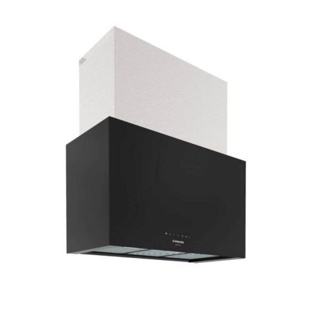 Nodor NorBreeze CUBE GLASS ECO 90 BKFali páraelszívó LED világítás 1 db motor, 1200 m3/h, 50-67 dB zajszint, 90 cm széles,  A Energiaosztály